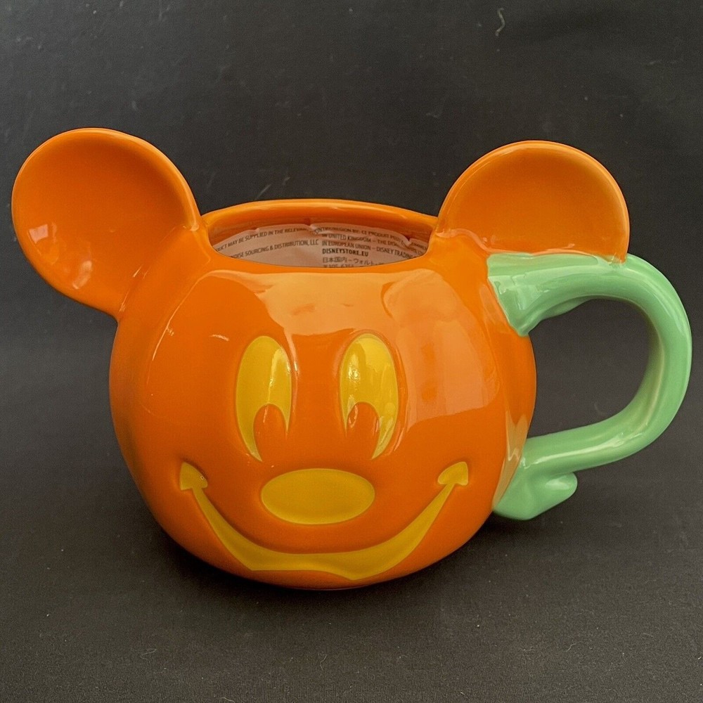 Disney Parks 2022 Limited Edition Halloween Mickey Mouse Pumpkin Mug New